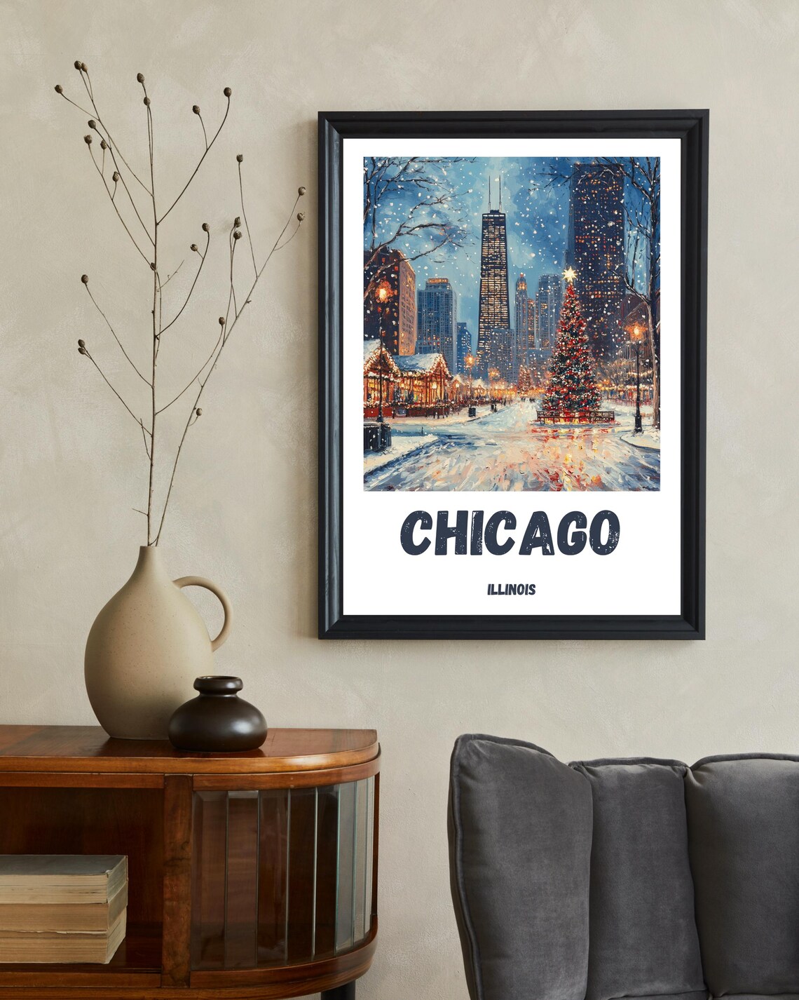 Chicago Winter Travel Poster - Image 2