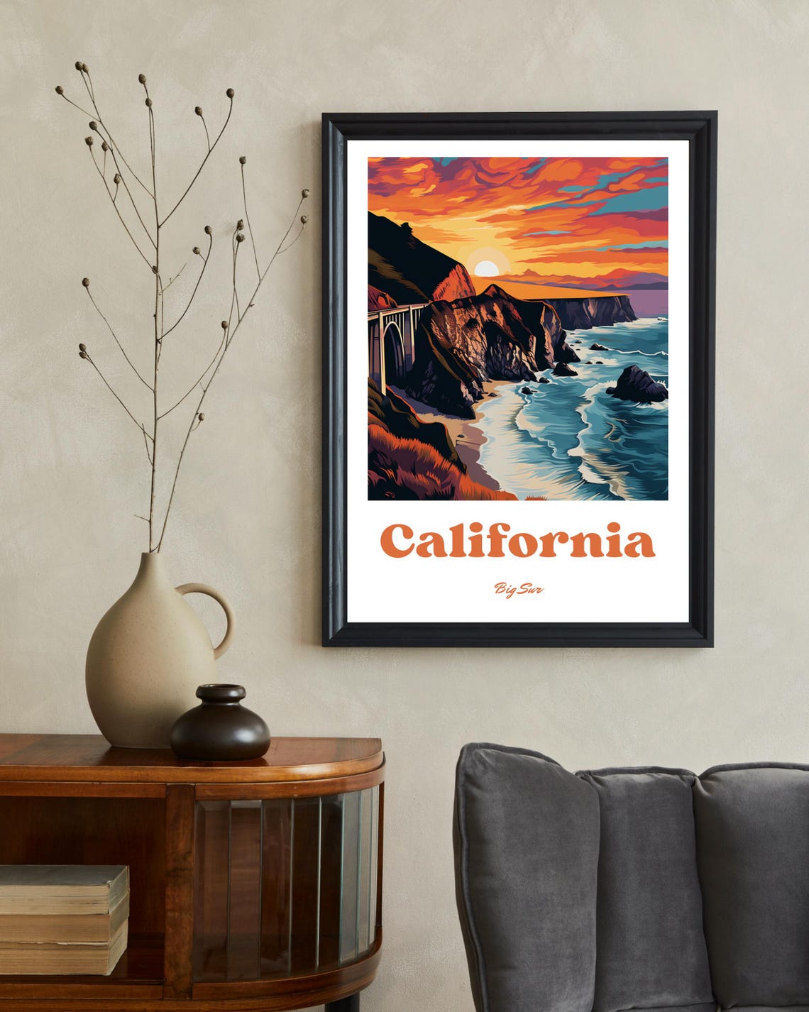 Big Sur Travel Poster, California Travel Gift - Image 2