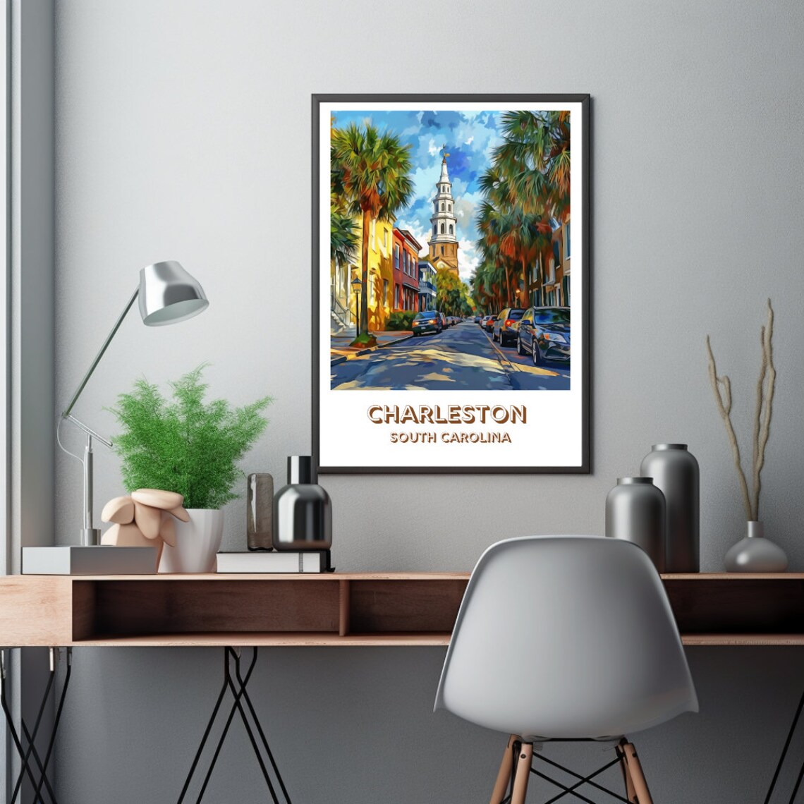 Charleston South Carolina Travel Poster, Wall Decor - Image 2