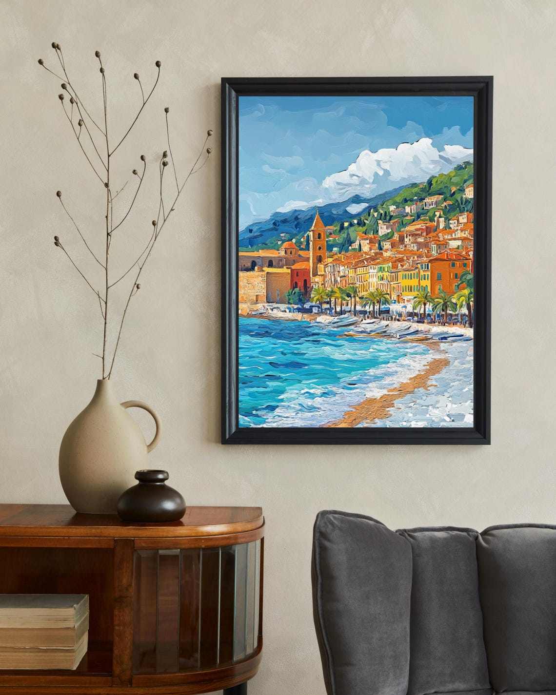 Nice France Travel Poster, French Riviera Art - Image 2