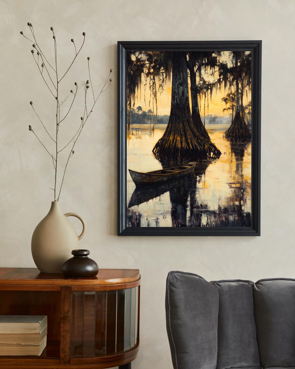 Atchafalaya Basin Travel Poster, Louisiana Nature Art - Image 2