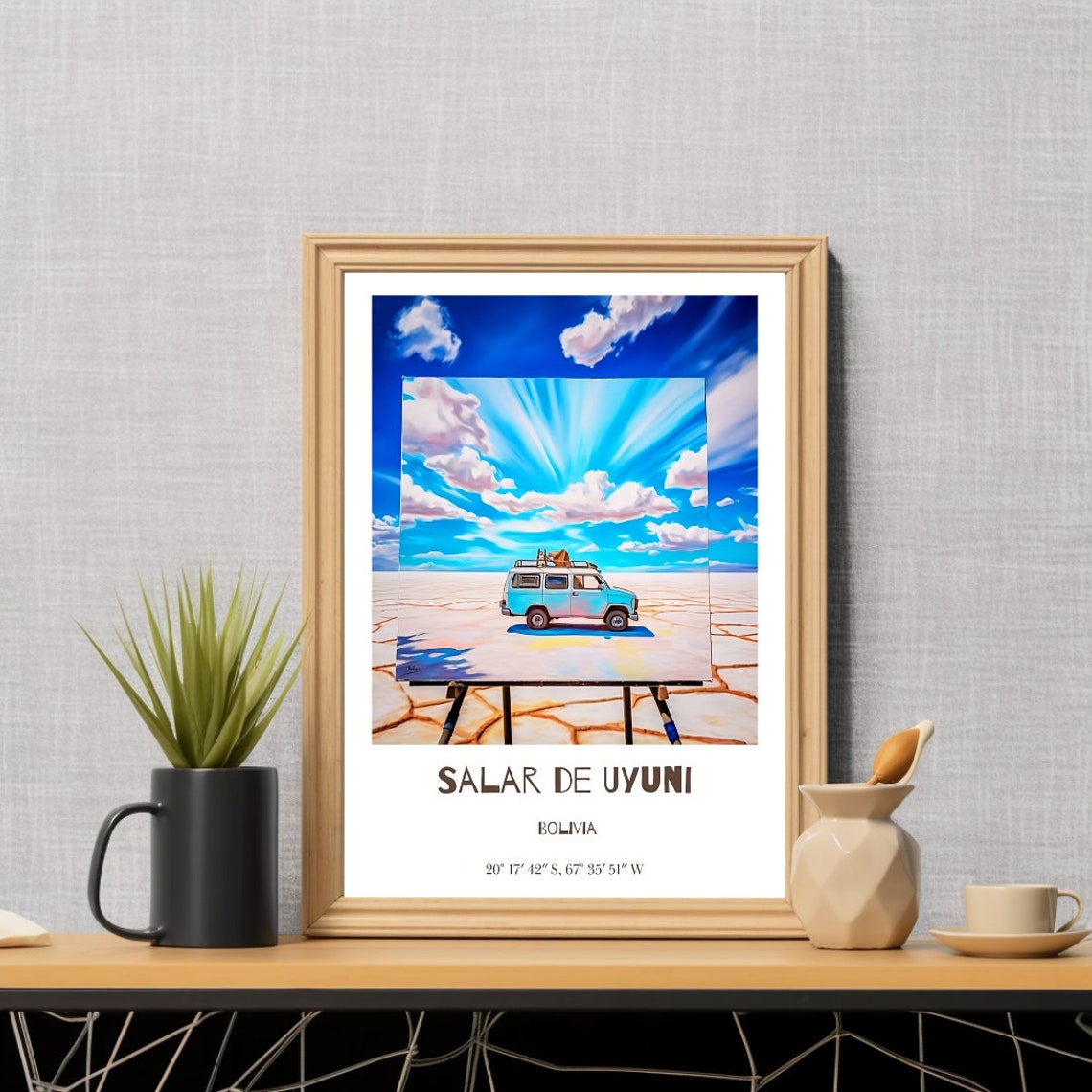 Salar De Uyuni, Bolivia Travel Poster - Image 2