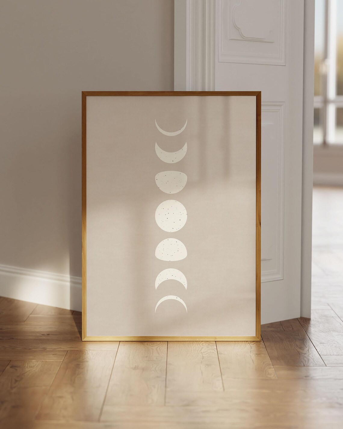Moon Phases Poster, Abstract Spiritual Art Print