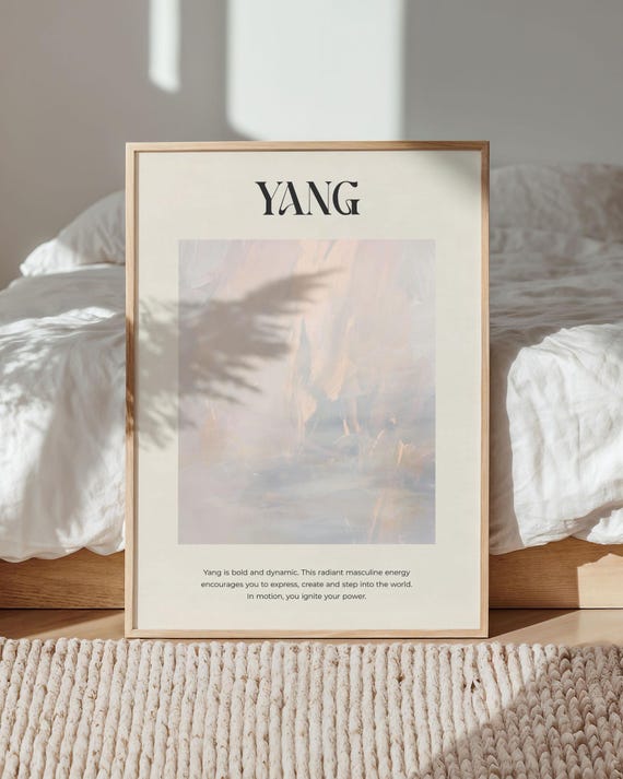Yin Yang Inspirational Zen Quote Art Print