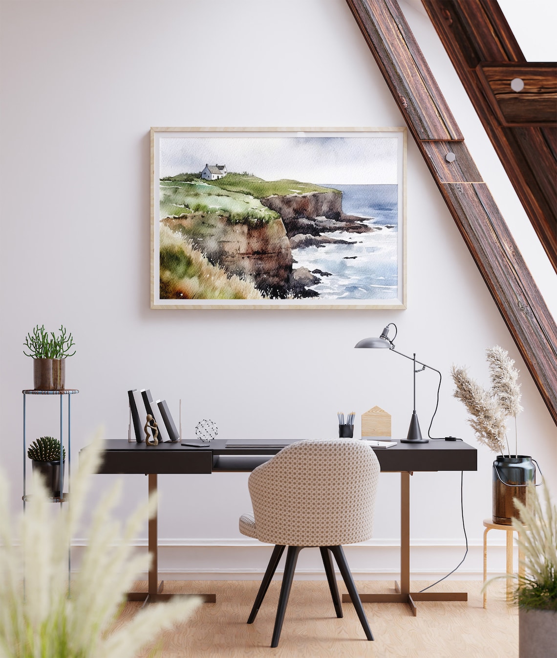 Isle of Skye Watercolor Landscape, Scotland Art Print - Image 3