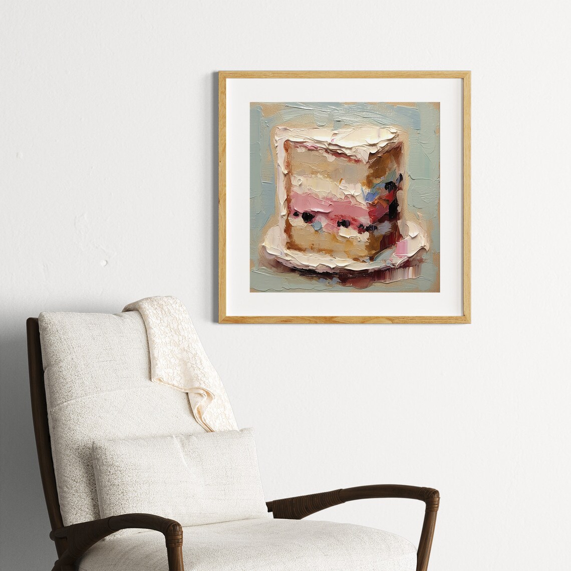 Cake Oil Painting Wall Art Print, Dessert Kitchen - Image 3