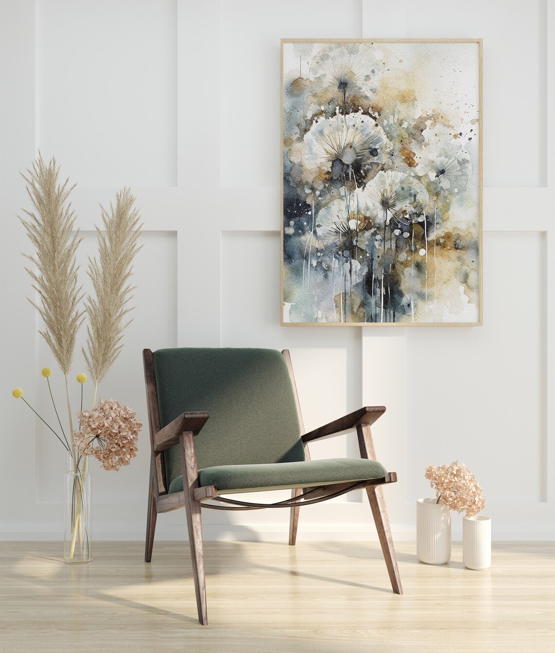 Dandelion Watercolor Wildflower Botanical Art Print - Image 4