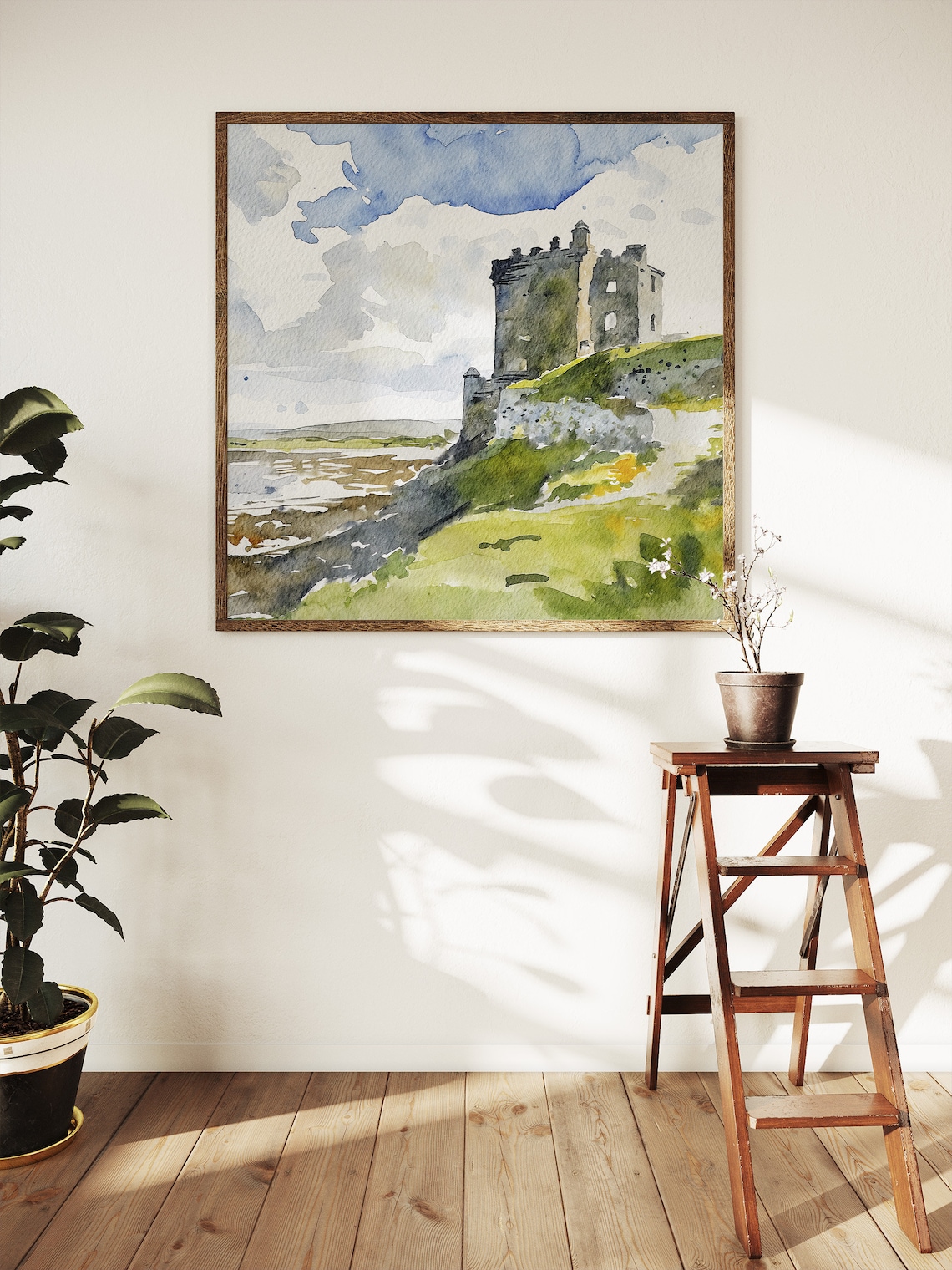Kilchurn Castle Watercolor, Scotland Travel Poster - Image 5