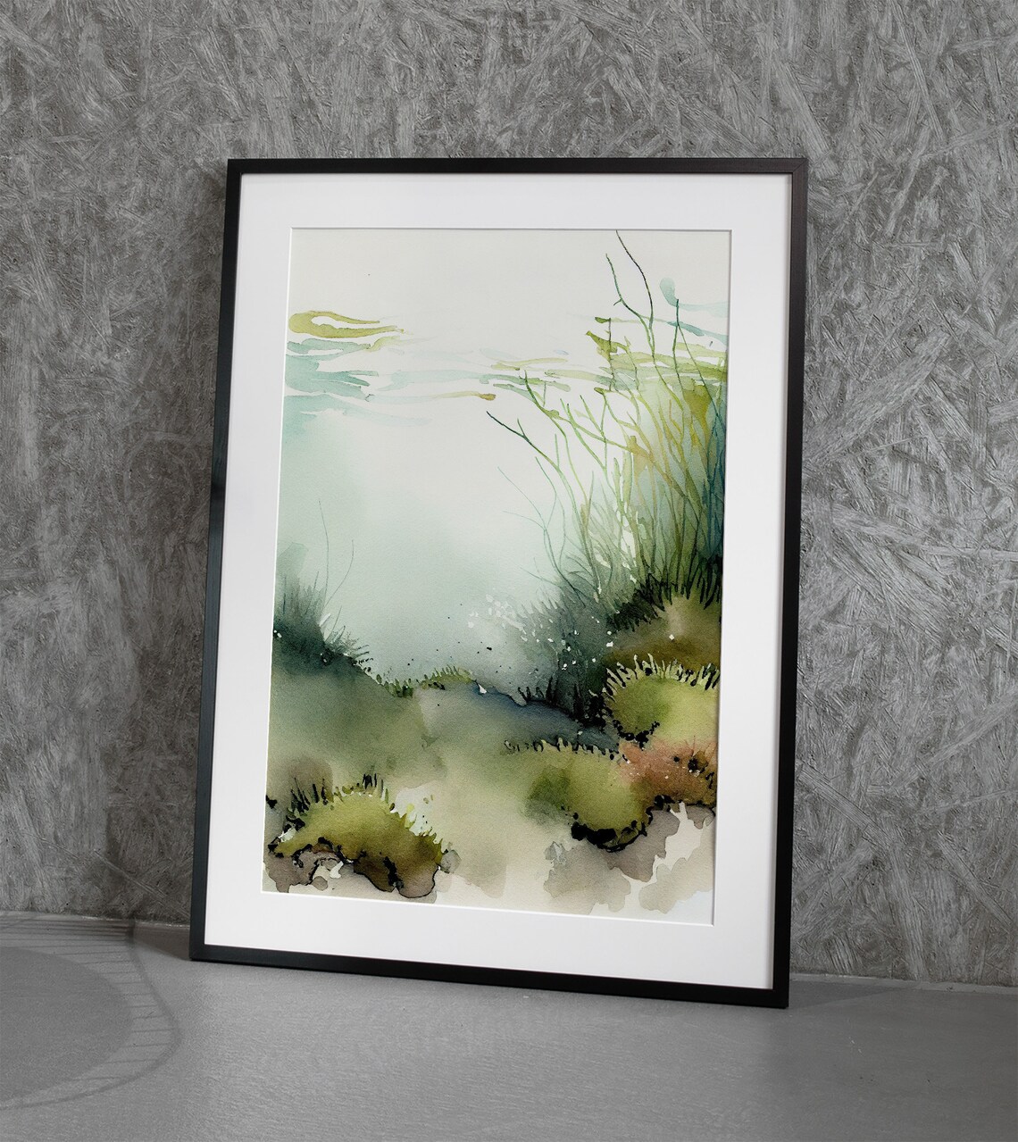 Seaweed Watercolor Art Print, Nautical Sea Study - Image 4