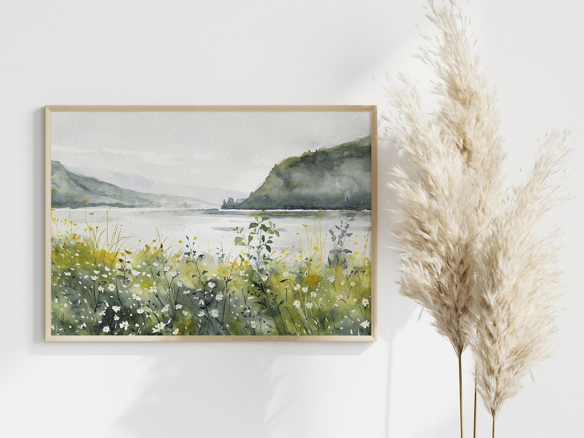 Hood River Watercolor Art Print, Columbia Gorge - Image 4