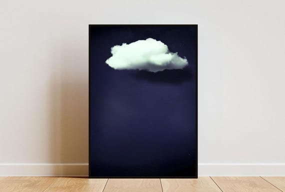 Vintage Purple Cloud Poster Minimalist Wall Art Purple Cloud Print Abstract Art Poster Cloud Wall Art Living Room Wall Art Cloud Print
