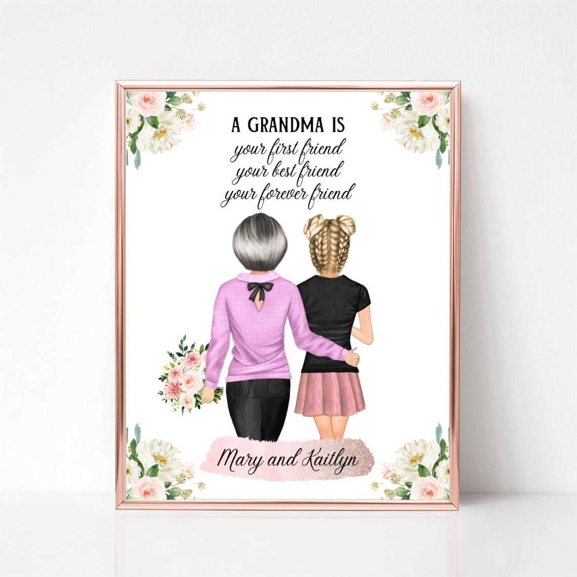 A Grandma Is Your First Friend Your Forever Friend Quote Poster - Image 2