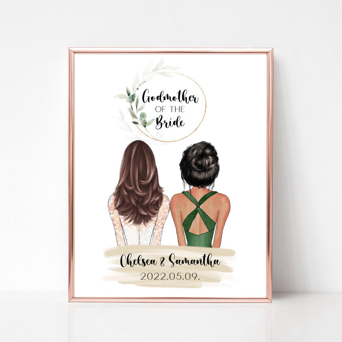 Godmother Of The Bride Print Wedding Gift For Godmother Godmother Of The Bride Gift Godmother Appreciation Gift Wedding Godmother Gift