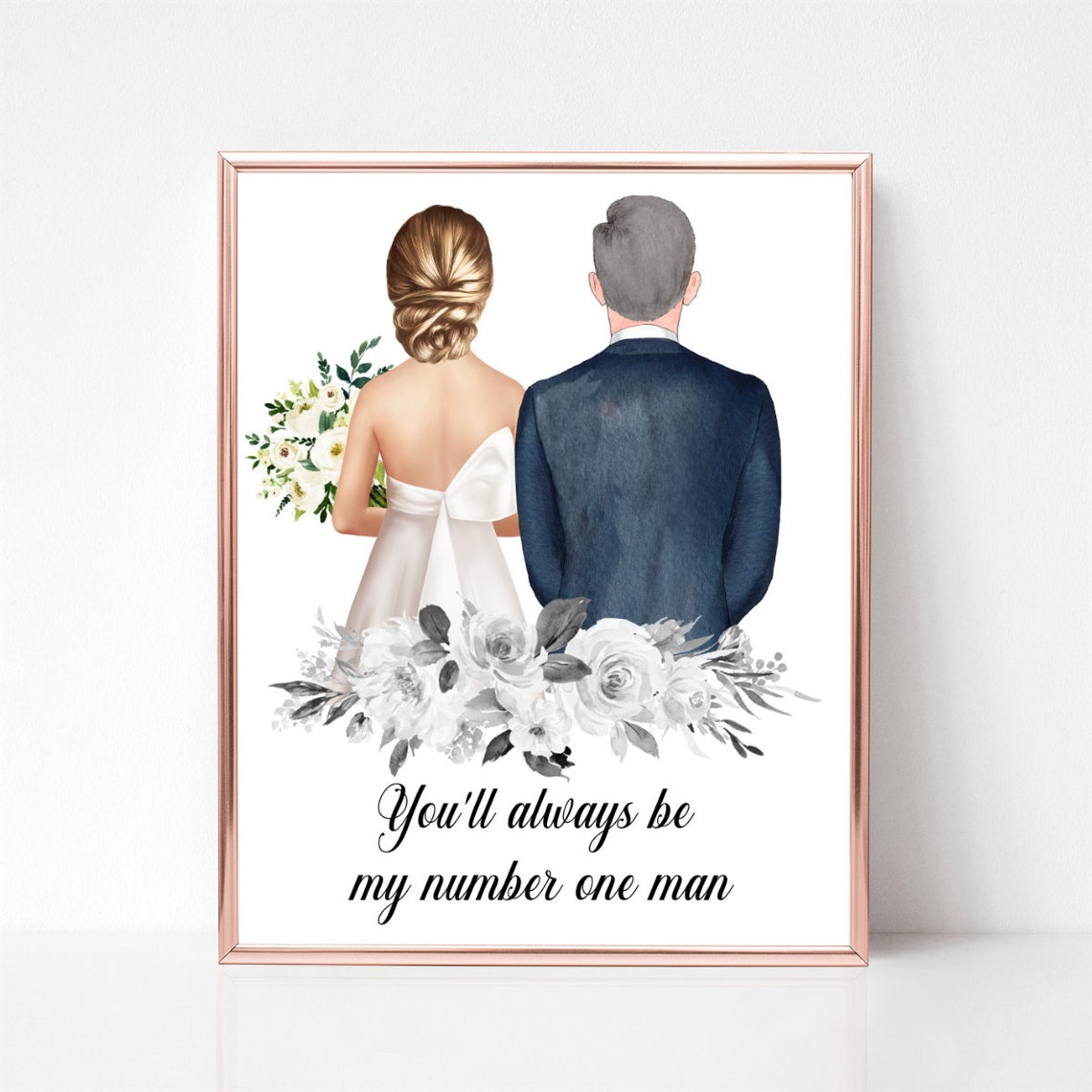 Father Of The Bride Gift From Daughter Father Of Bride Thank You Gift Dad Gifts From Daughter Father Of The Bride Print Wedding Day - Image 2