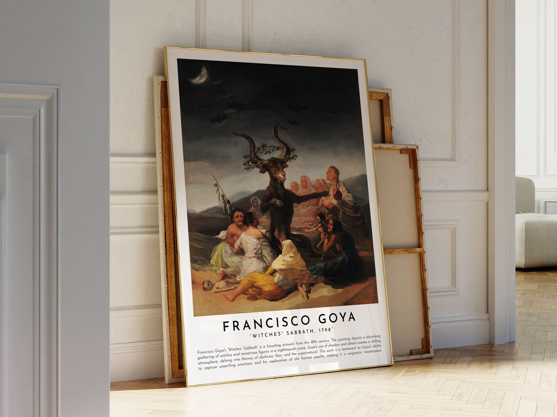 Witches Sabbath, Francisco Goya Painting Poster - Image 2