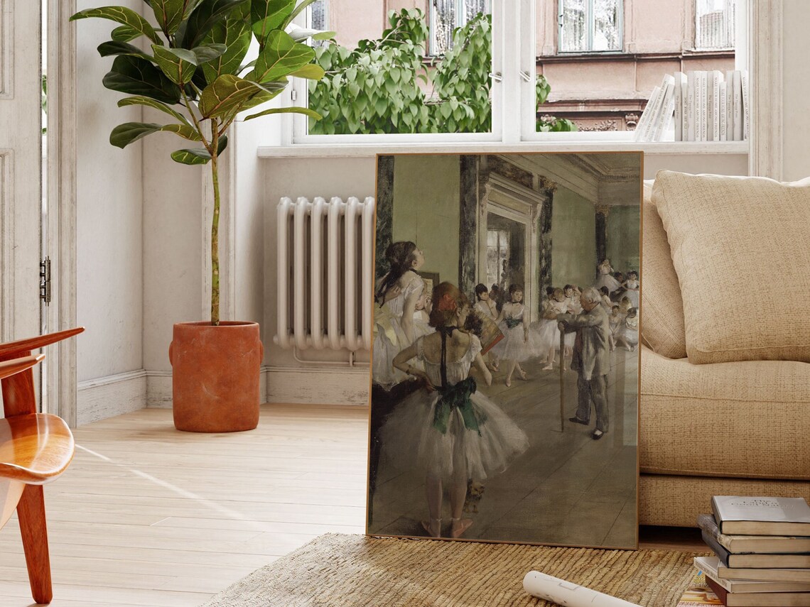 Edgar Degas The Ballet Class Ballerinas Impressionist Art Poster - Image 3