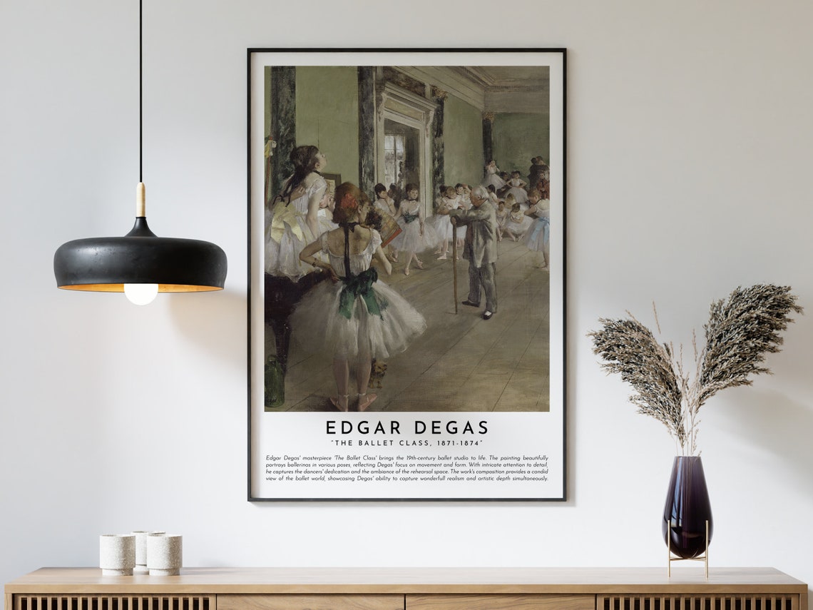The Ballet Class Edgar Degas Famous Painting Painting Poster Modern Wall Art Art Print Art Poster With Description - Image 3