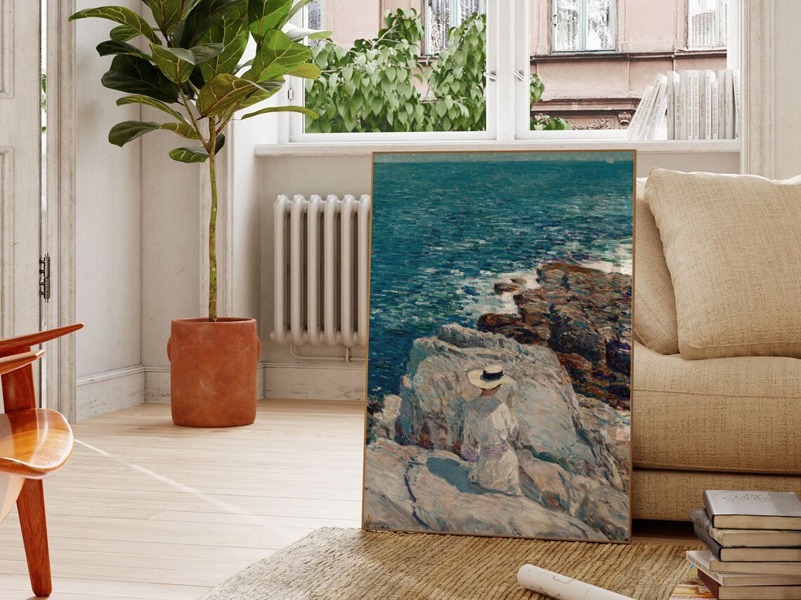 Childe Hassam The South Ledges Impressionist Coastal Art Poster - Image 3