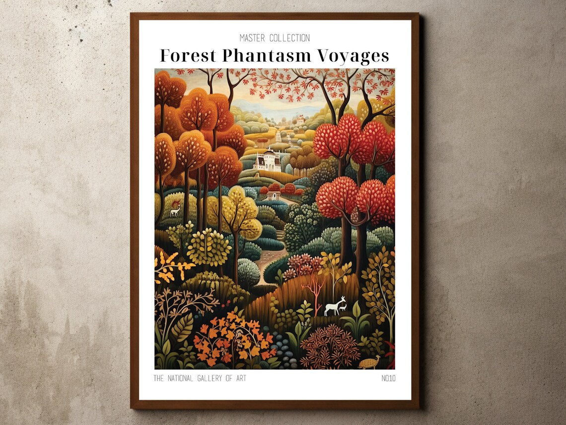 Forest Phantasm Voyages Autumn Forest Exhibition Art Poster No 10