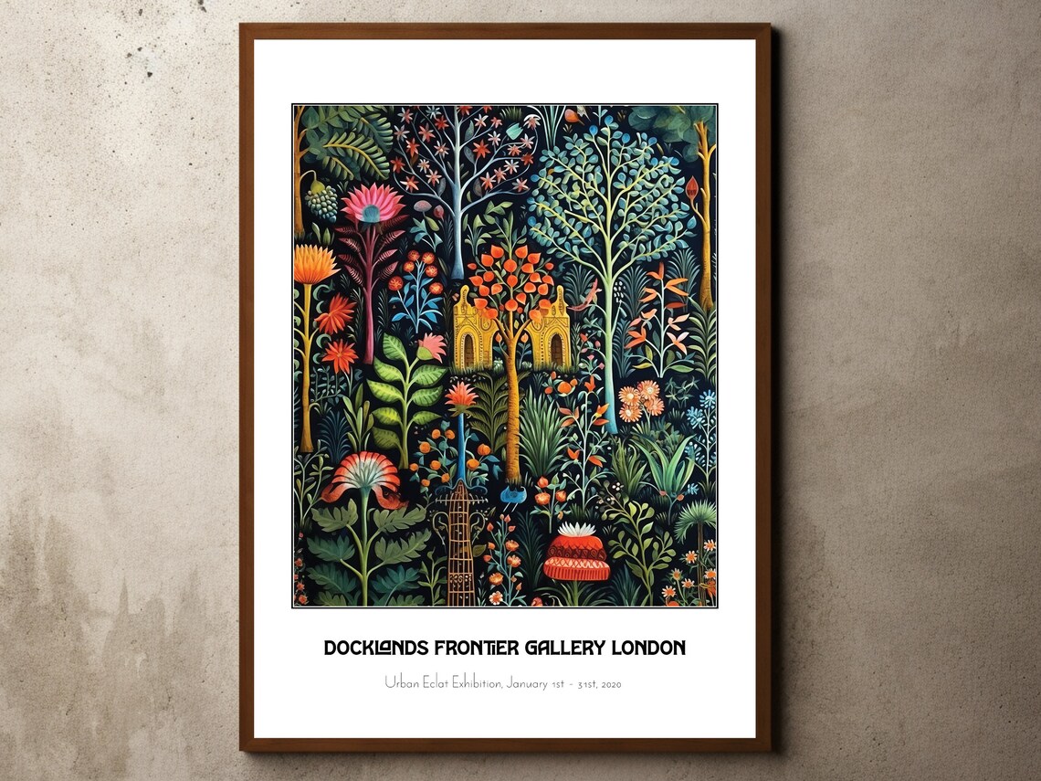 Golden Temple Botanical Jungle Docklands Gallery Exhibition Poster