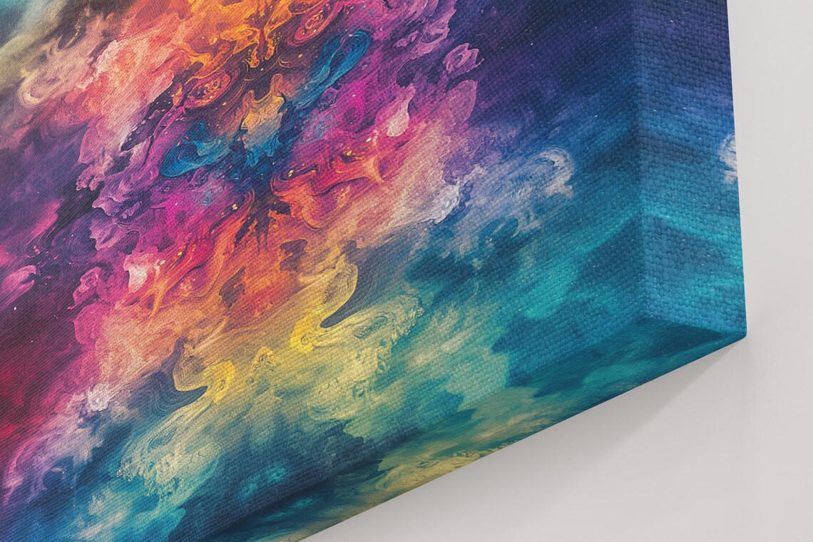 Radiant Spectrum Burst, Abstract Modern Poster - Image 5