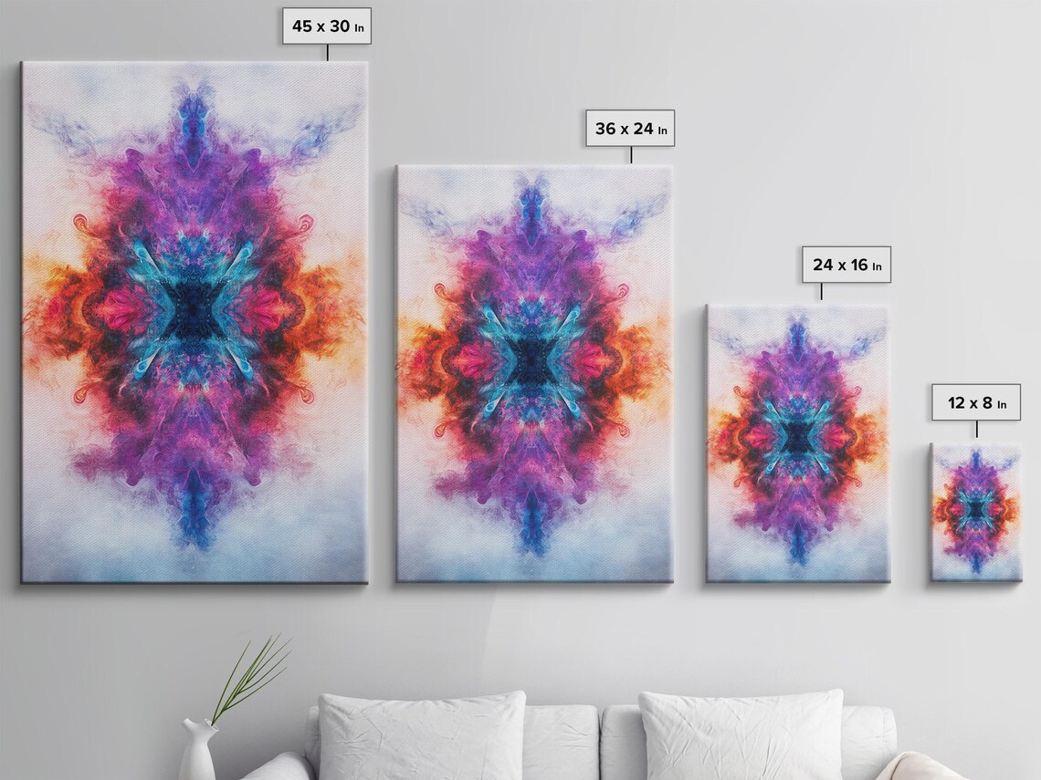 Radiant Energy Ink Symmetry Art Print - Image 3