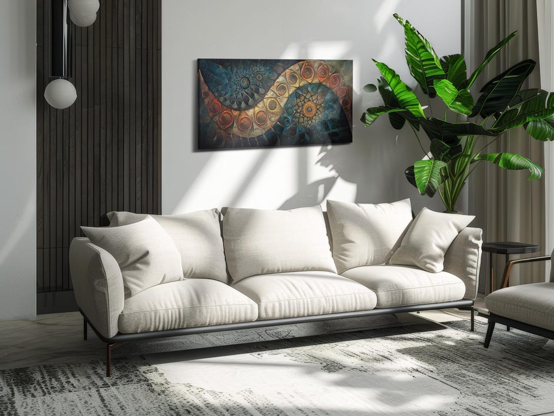Golden Spiral Abstract Artwork - Image 2