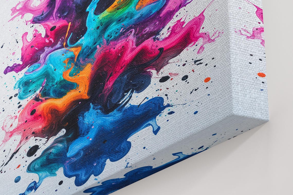 Colorful Ink Swirl Butterfly Art Print - Image 5