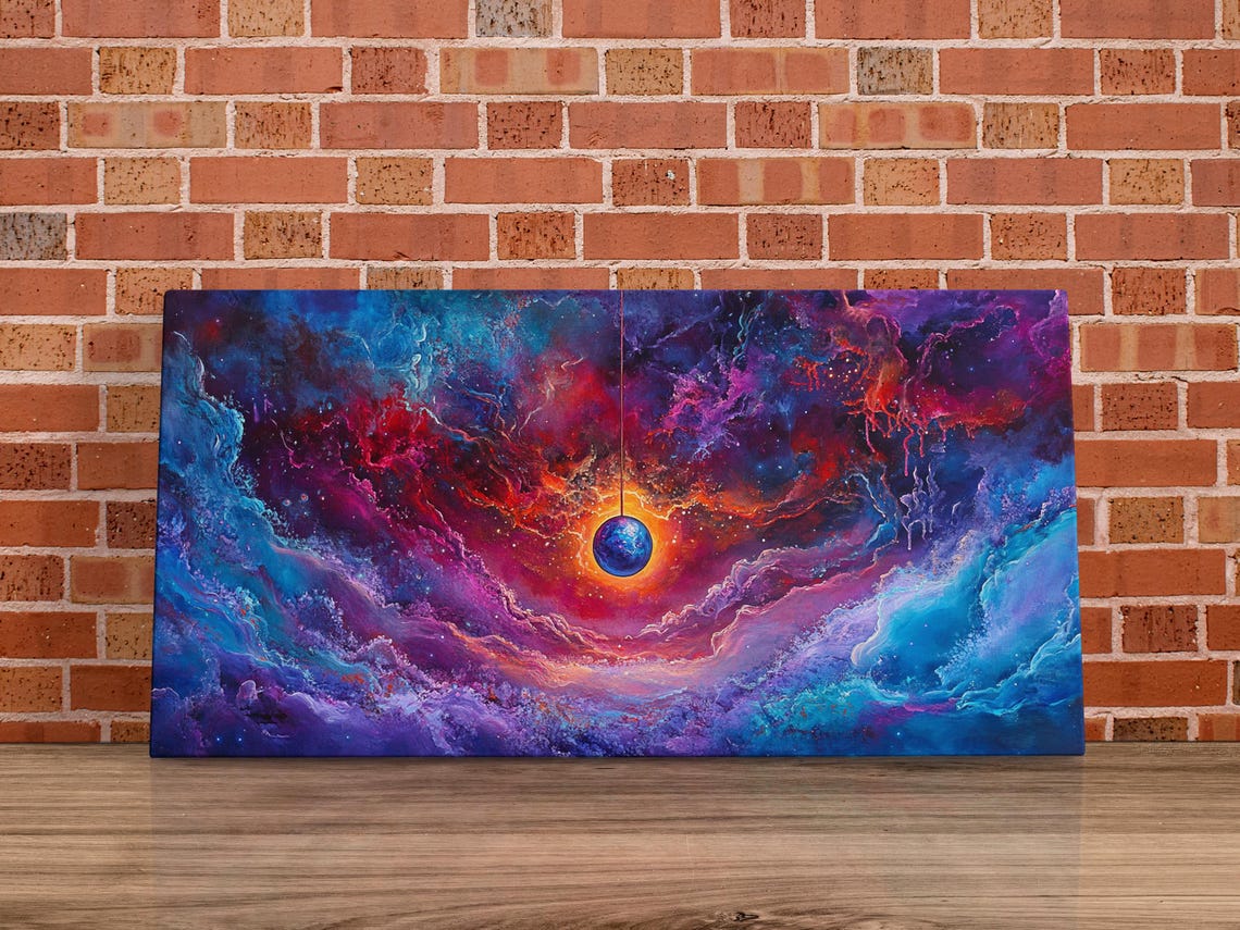 Galactic Scene - Abstract Art Print - Image 4