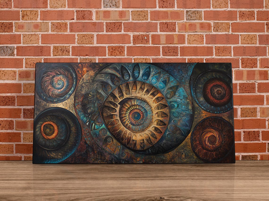 Abstract Eye Spiral Art Print - Image 4