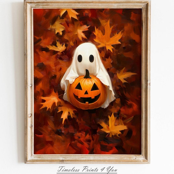 Cute Wall Art Forest Print Fall Prints To Autumn Pumpkin