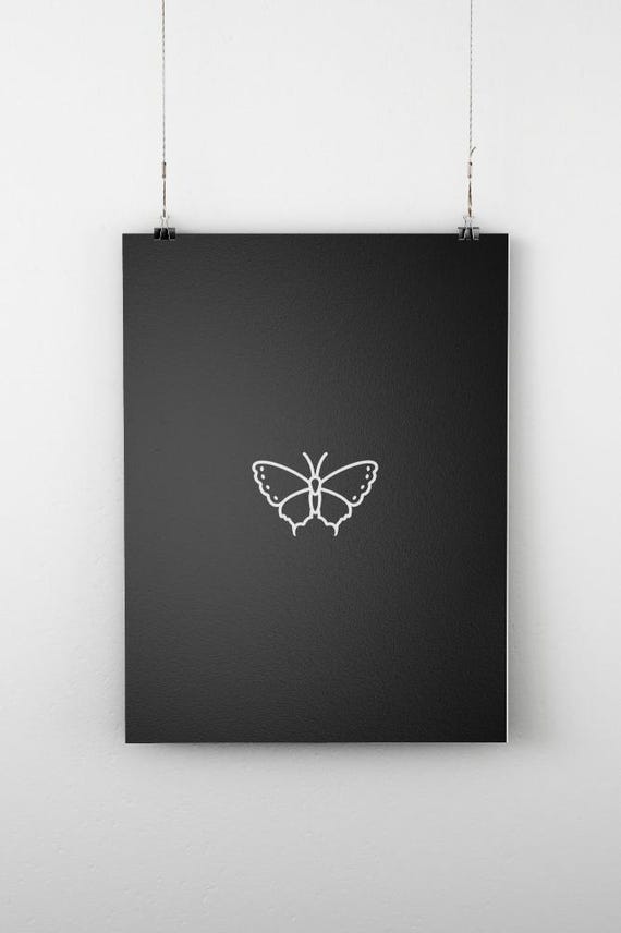 Butterfly Art Print Poster Wall Art Art Decor Wall Decor Art