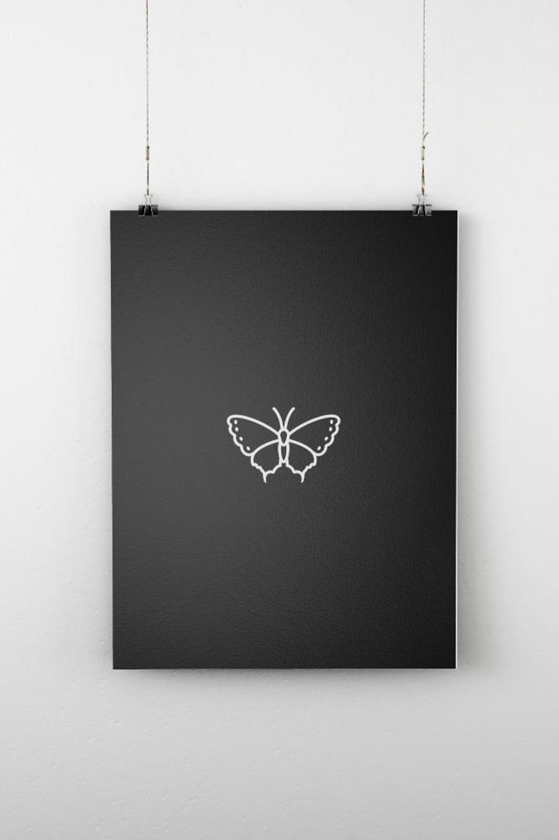 Butterfly Art Print Poster Wall Art Art Decor Wall Decor Art