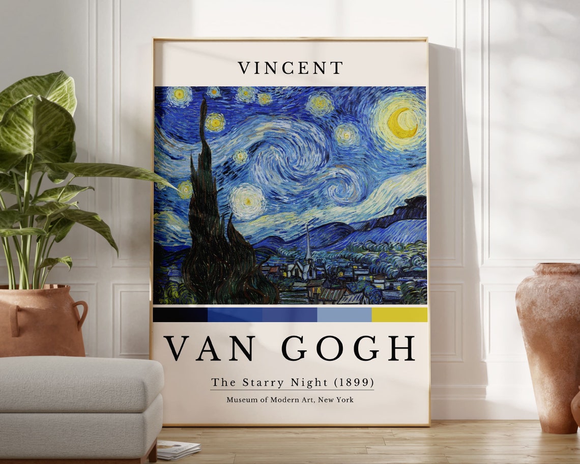 Vincent van Gogh The Starry Night Museum of Modern Art Poster