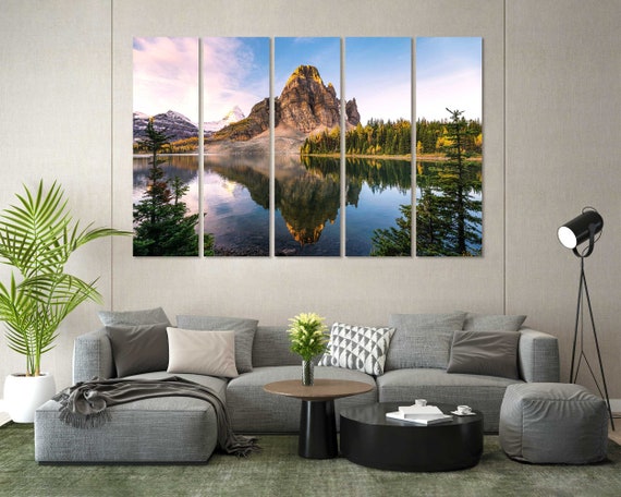 Mount Assiniboine Provincial Park Mount Assiniboine Park Home Decor Landscape Painting Arts Canada Nature Artwork Mountain Art