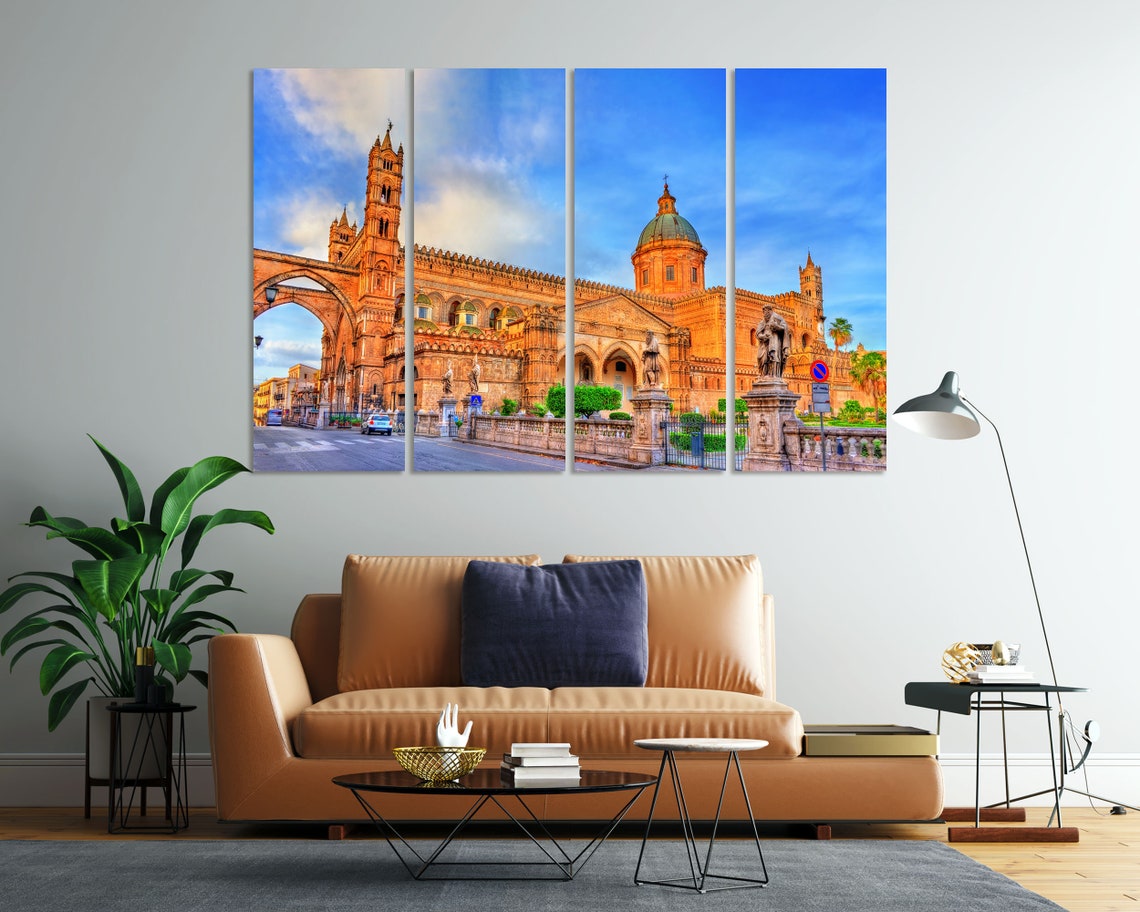 Palermo Cathedral Sicily Arab Norman Architecture Triptych Wall Poster - Image 8