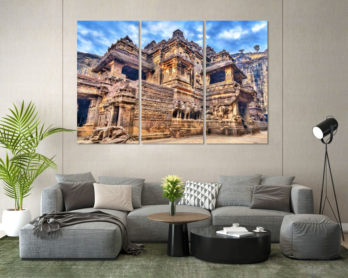 Kailasa Temple Ellora Maharashtra India Ancient Rock Cut Cave Poster - Image 6