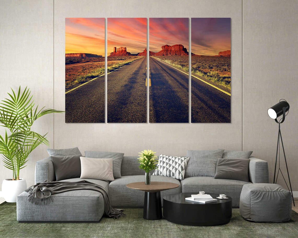 Desert Road To Monument Valley Sunset Red Rock Buttes Southwest Poster - Image 7