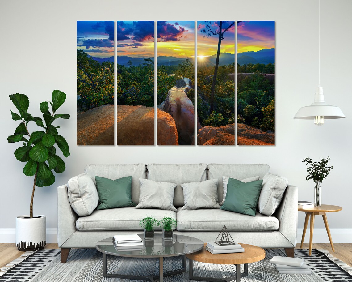 Pai Canyon Thailand Sunset Rocky Ridge Over Jungle Valley Poster - Image 6