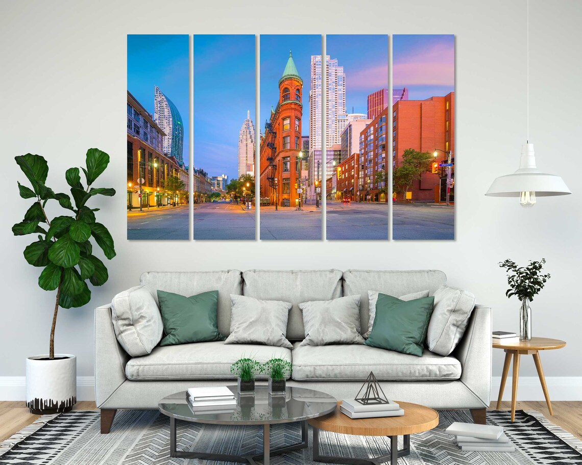 Toronto Gooderham Building Historic Street Sunset City Poster - Image 7