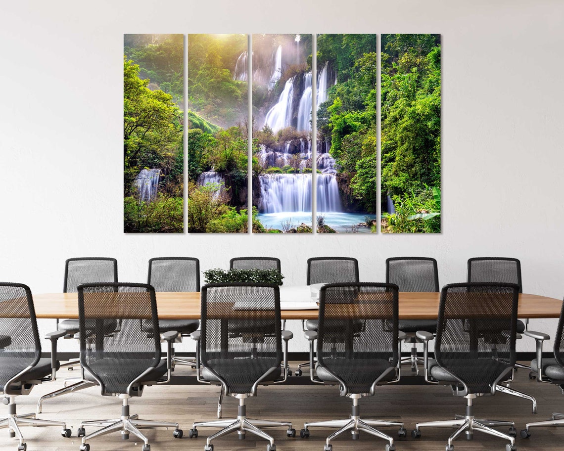 Thi Lo Su Waterfall Thailand Lush Jungle Tall Cascades Nature Poster - Image 4
