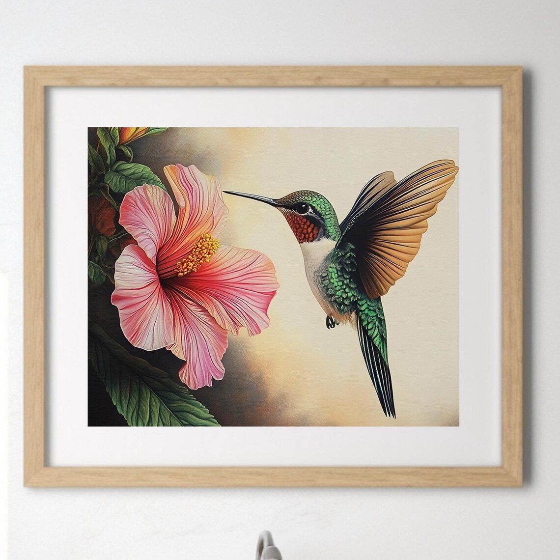 Hummingbird Print, Cute Bird And Flowers Gift - Image 4