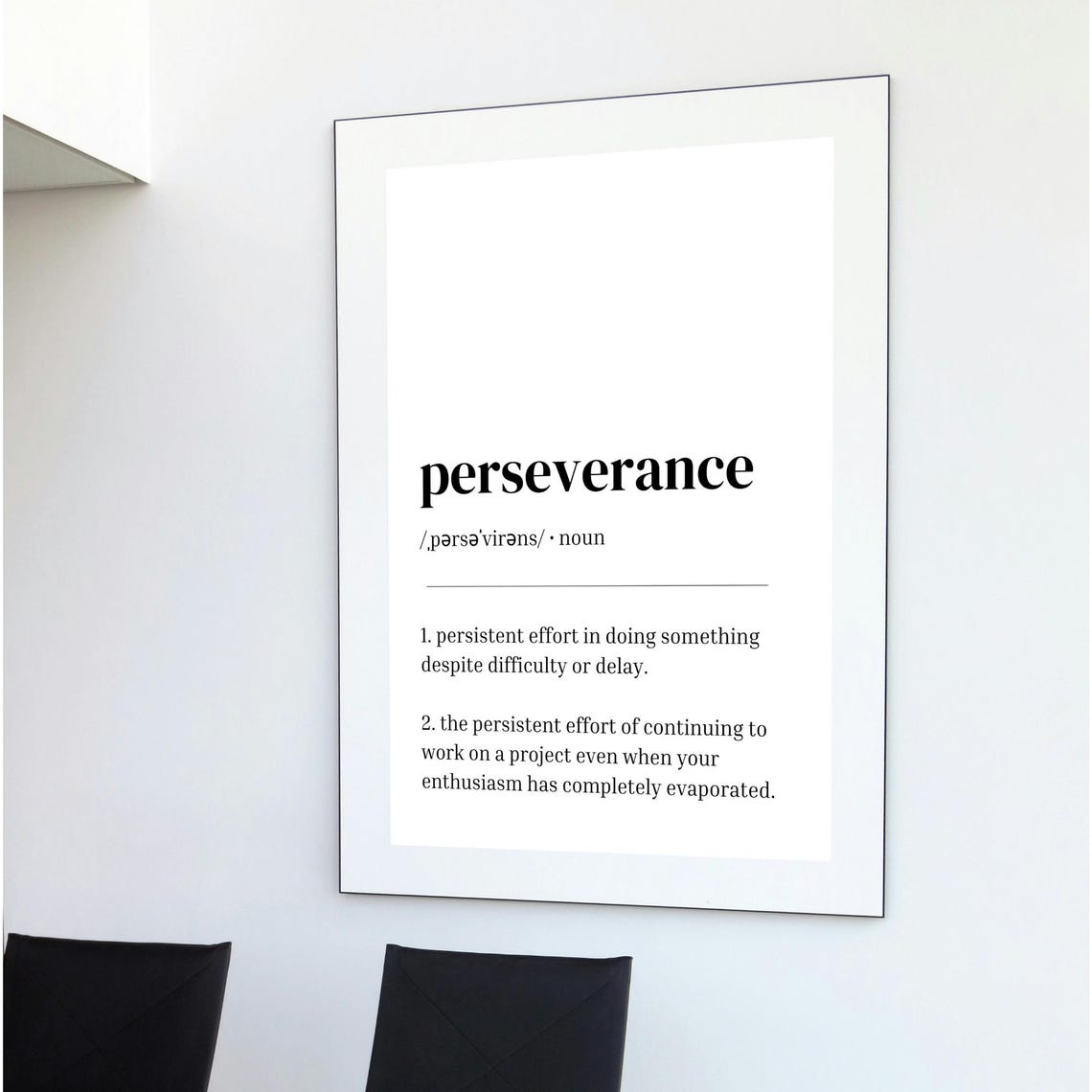 Perseverance Funny Dictionary Definition Office Workplace Humor Print - Image 2