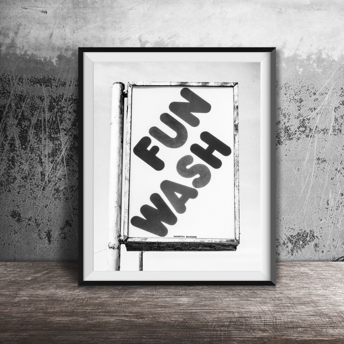 Fun Wash Retro Laundromat Car Wash Sign Photography Art Poster - Image 2