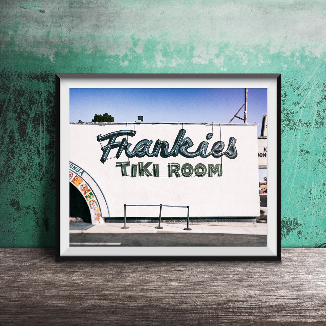 Frankies Tiki Room Vintage Neon Bar Sign Las Vegas Photo Poster