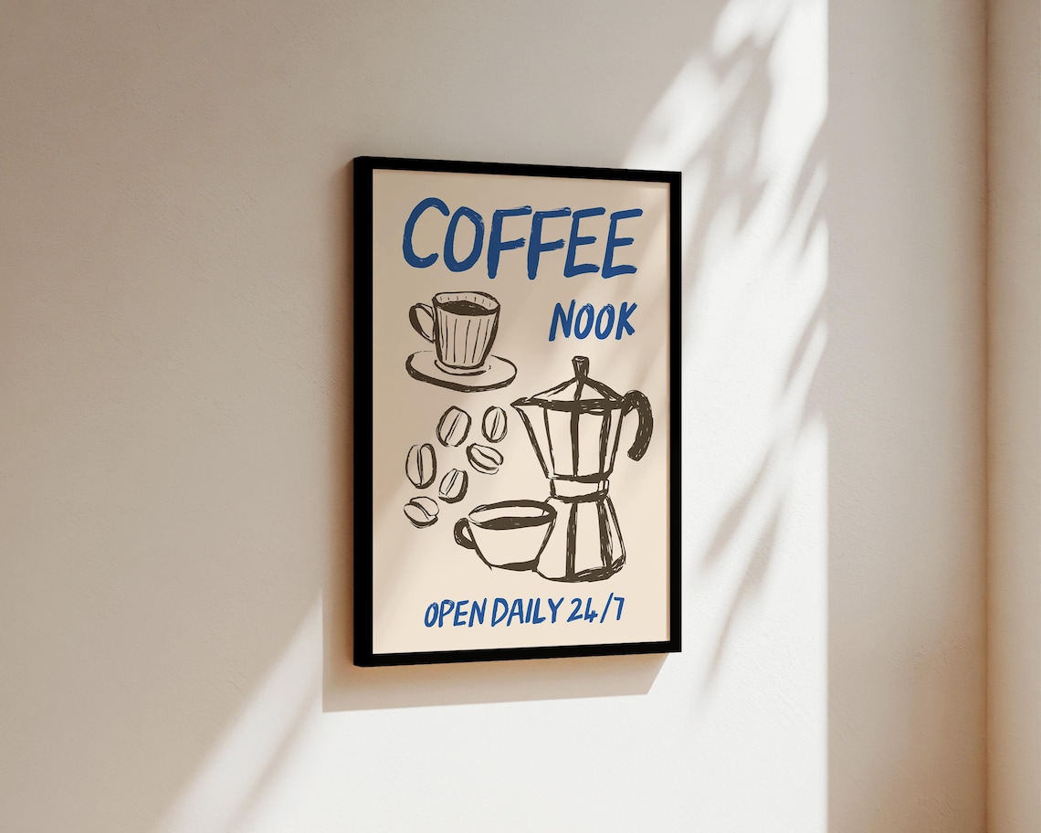 Coffee Nook Kitchen Poster, Coffee Lover Gift - Image 3