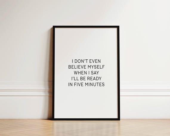 Dressing Room Quote Art Print, Bedroom Wall Decor
