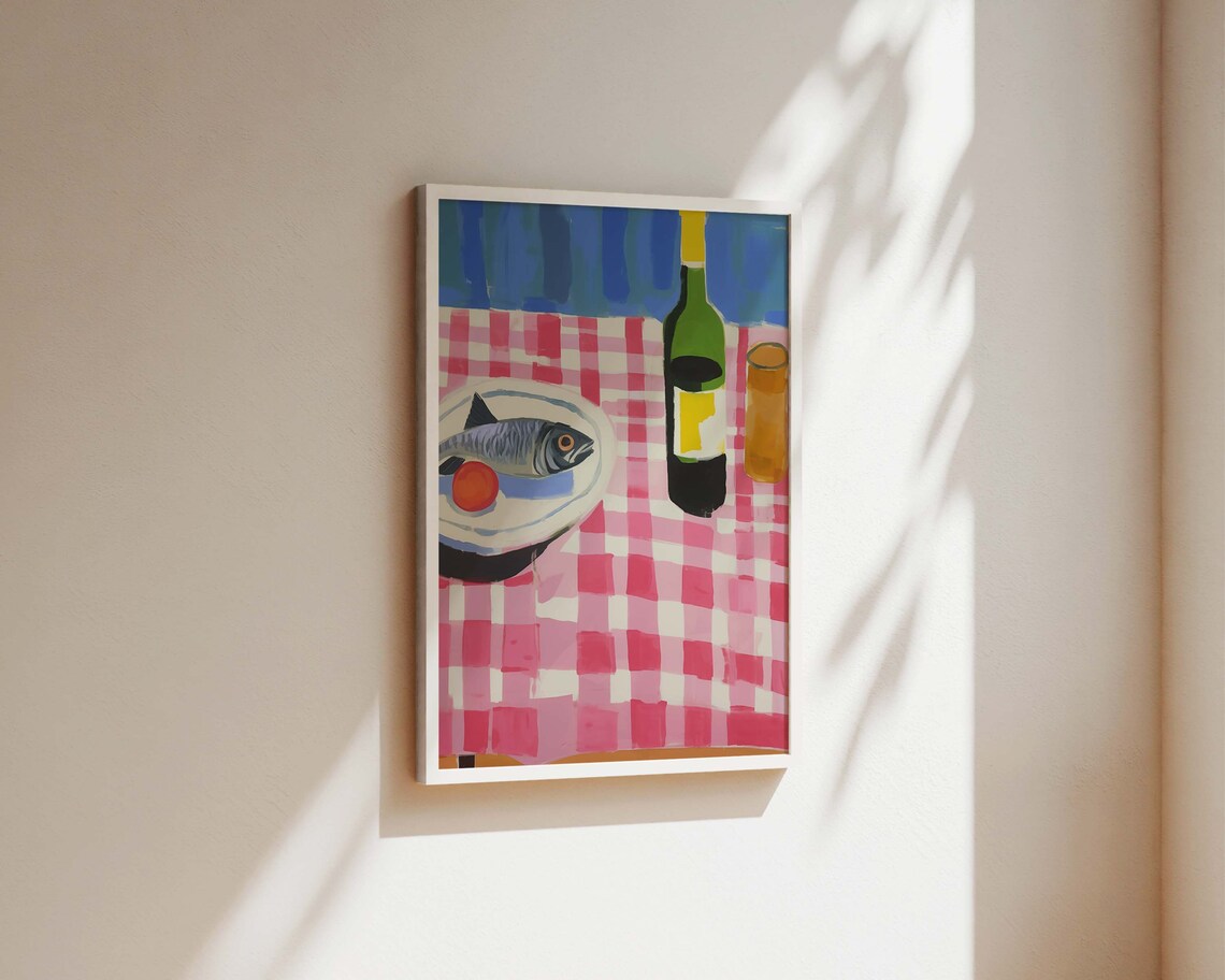 Parisian Picnic Kitchen Wall Art, Maximalist French - Image 2