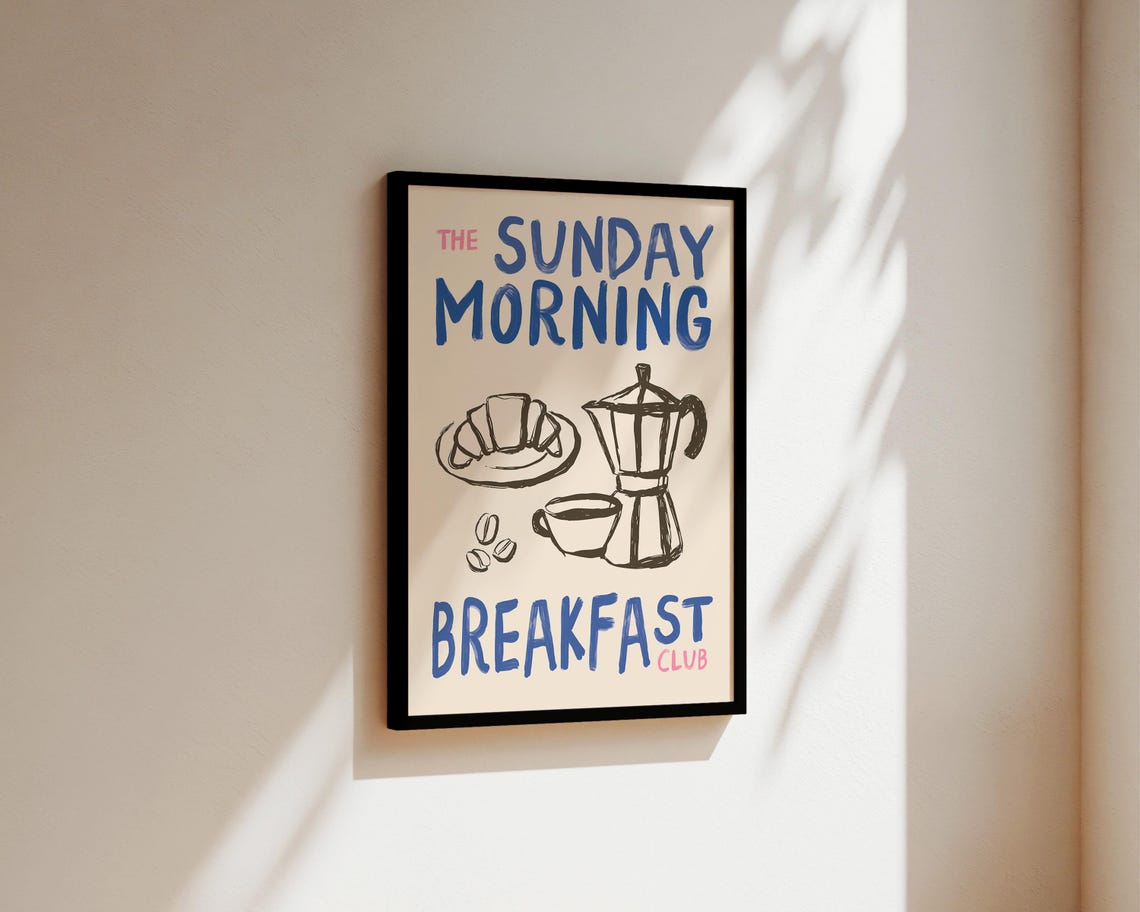 Sunday Morning Breakfast Club Kitchen Art Print - Image 3