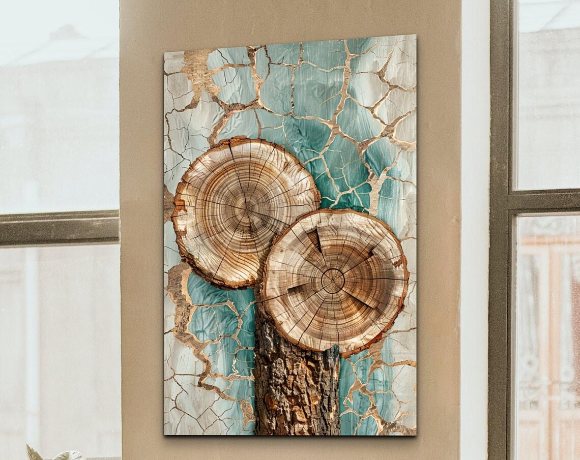Abstract Tree Ring Nordic Nature Art Print